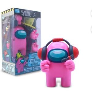 Pink Action Figure with Yellow Hat